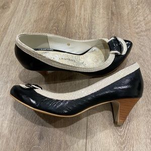 Elegant Black and White Heel